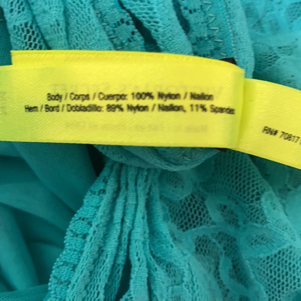 Victoria’s Secret “The Lacie” Aqua Nightie - Picture 12 of 12